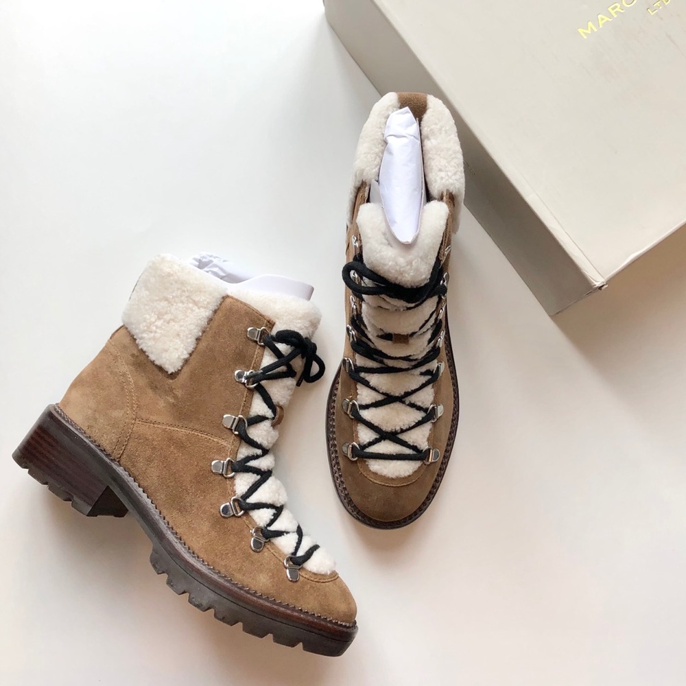 Marc Fisher Capell Shearling Cuff Boots